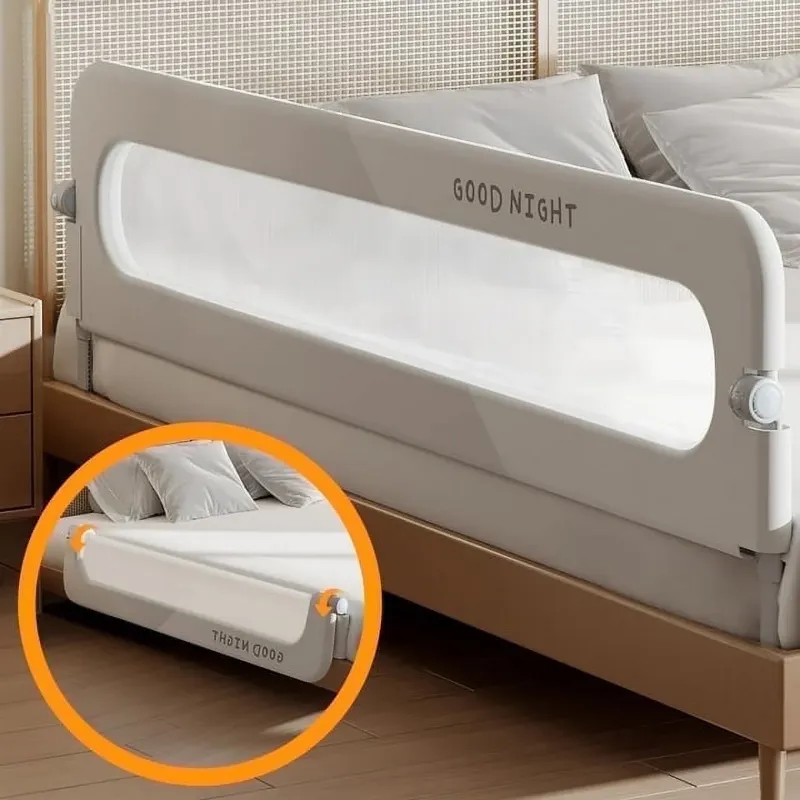 Photo 1 of 
Vikua 46in Baby Safety Rails Height Adjustable Bed Guardrail for Toddlers Single Piece