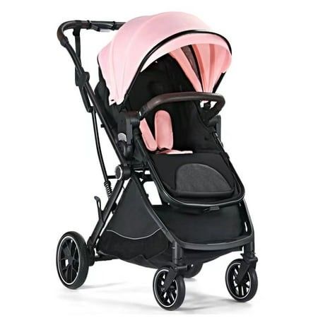 Photo 1 of AILEEKISS Baby Stroller 3 in 1 Unisex Folding Infant Carriage Bassinet Stroller for Newborn Pink