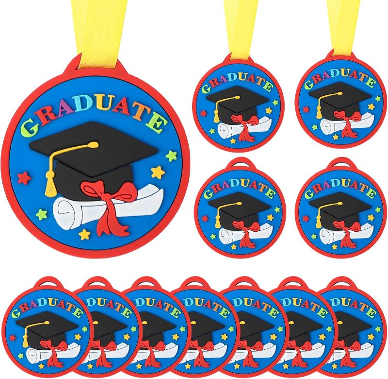 Photo 1 of 2 Inch Silicone Award Medals Bulk with Lightweight Neck