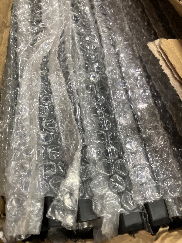 Photo 1 of 1/2 Inch x 44 Inch Wrought Iron Plain Balusters Hollow Iron Spindles Deck Balusters Stair Spindles Wrought Railing for Indoor Stairs, Black(100 Pcs)