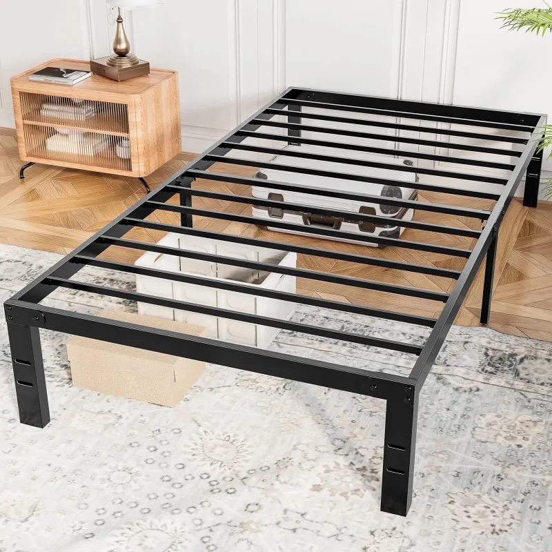 Photo 1 of  14" Twin Bed Frame, Heavy Duty Metal Bed Frame