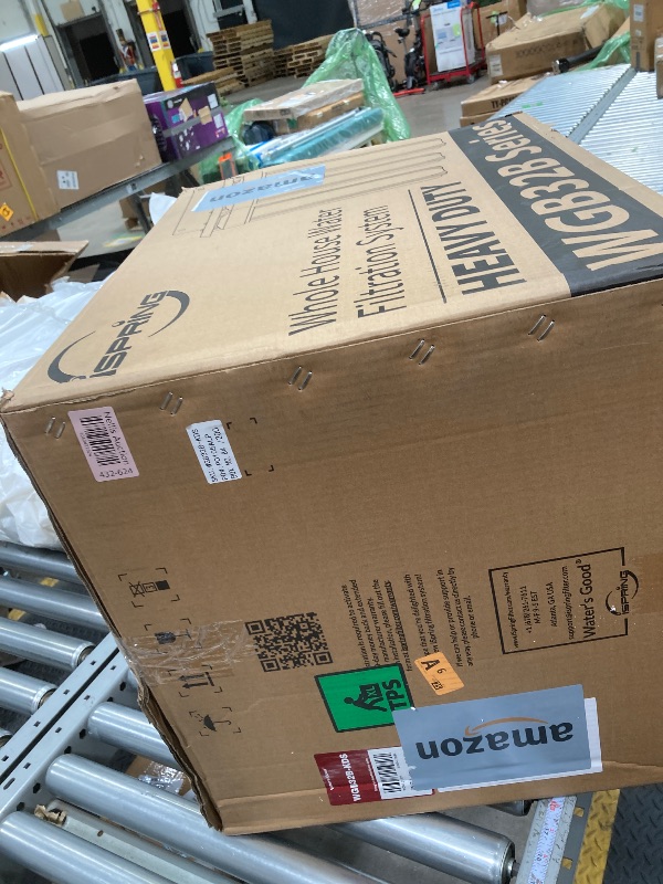 Photo 1 of iSpring Whole House Water Filter System, Reduces PFOA/PFOS, PFAS, Lead, Scale, Chlorine, Chloramine, 3-Stage Whole House Water Filtration System, Model: WGB32B-KDS