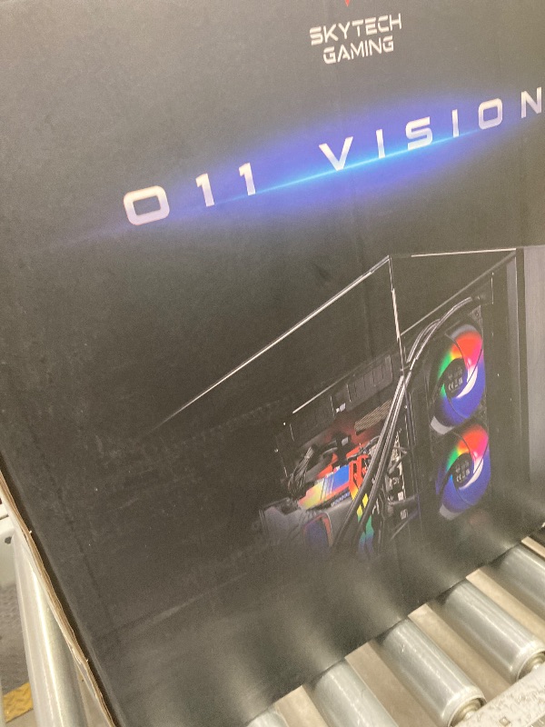 Photo 1 of ***MAYBE PARTS ONLY***
Skytech O11 Vision Gaming PC Desktop, Ryzen 7 9800X3D 4.7 GHz (5.2 GHz Turbo Boost), AMD RX 7800XT 16GB GDDR6, 2TB Gen4 SSD, 32GB DDR5 RAM 6000 RGB, 850W Gold PSU, 360mm ARGB AIO, Wi-Fi, Win 11 Home
