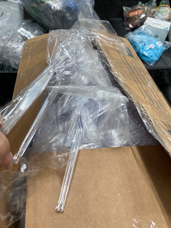 Photo 1 of 1000 Count Plastic Forks Heavy Duty, Plastic Silverware Clear Forks, Premium Disposable Forks Bulk, BPA-Free, Heat Resistant, Suitable for Parties, Events and Everyday Use