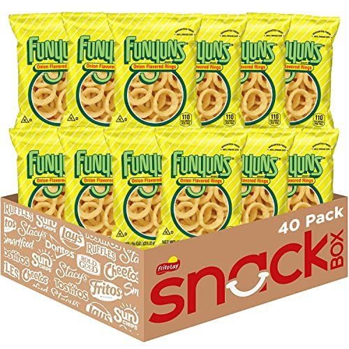 Photo 1 of ***BB 4/22/25**Funyuns Onion Flavored Rings Snack Chips 0.75oz Bags 40 Count Multipack