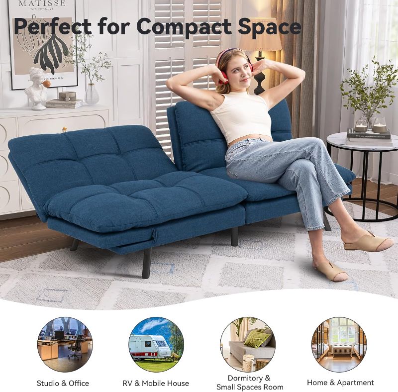 Photo 1 of **2 SOFA CUSHION NAVY BLUE ONLY SIMILIAR COLOR TO PIC**