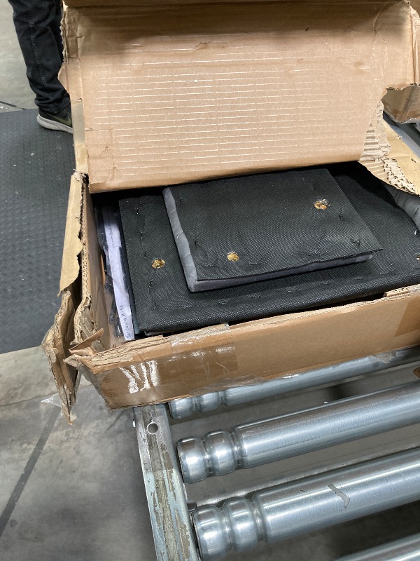Photo 1 of ***PARTS ONLY***
KOUSEI King Bed Frame with Headboard, Platform Bed with 2 Drawers, Velvet Upholstered Bed Frame with LED Lights & Charging station?Dark Grey