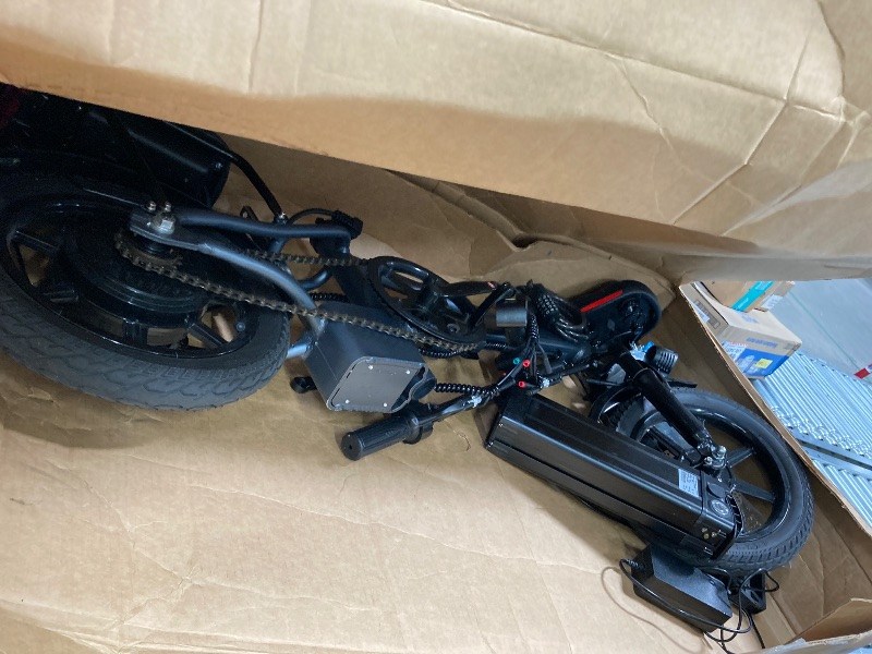 Photo 1 of ***PARTS ONLY***
E14 Electric Bike for Adults 500W Motor, Folding Ebike 14" Adults Electric Bicycles, 48V 10Ah Removable Battery UL 2849 Certified, 30 Miles PAS Range, Mini E Bikes for Teens