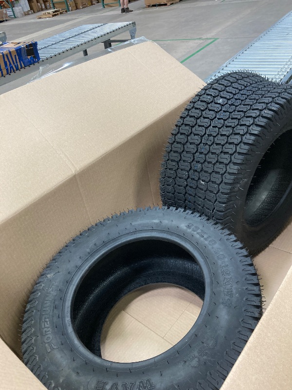 Photo 1 of Set of Two 18x8.50-8 4 Ply Turf Tires for Lawn & Garden Mowers 18x8.5-8