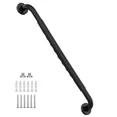 Photo 1 of 32 Inch Black Shower Grab Bar w/ Anti Slip Rubber Grip, ZUEXT Stainless Steel Bathroom Grab Bar, Bathroom Balance Bar,Safety Handrail Support,Handicap Injury Elderly Senior Assist Bath Handle