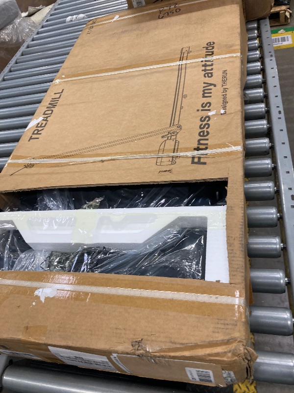 Photo 1 of **FOR PARTS ONLY**

THERUN Walking Pad Treadmill, 2.5 HP Under Desk Treadmill, 2 in 1 Foldable Treadmill for Home, Walking Pad with Handle Bar, 15" Widened Running Belt, Treadmill with Remote Control & LED Touch Screen