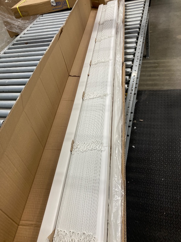 Photo 1 of 2" Slats Indoor Wood Blinds, Cordless Wooden Window Shades, Custom Size Wide 16" 20" 28" 35" 40" 43" 48" 52" 55" 62" 70" 76" Blackout Privacy Horizontal Blinds for Office,Bathroom,Living Room(White)