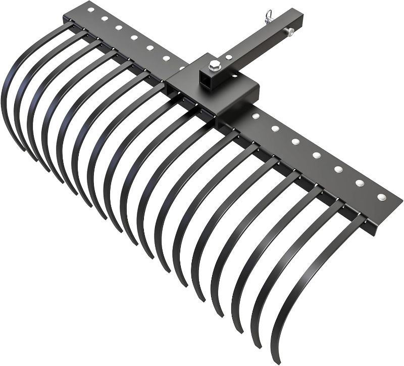 Photo 1 of Guide Gear Leveling Landscape Rake, Attachment for ATV, UTV, Vegetable Garden, 60 Inches Wide with 17 Tines