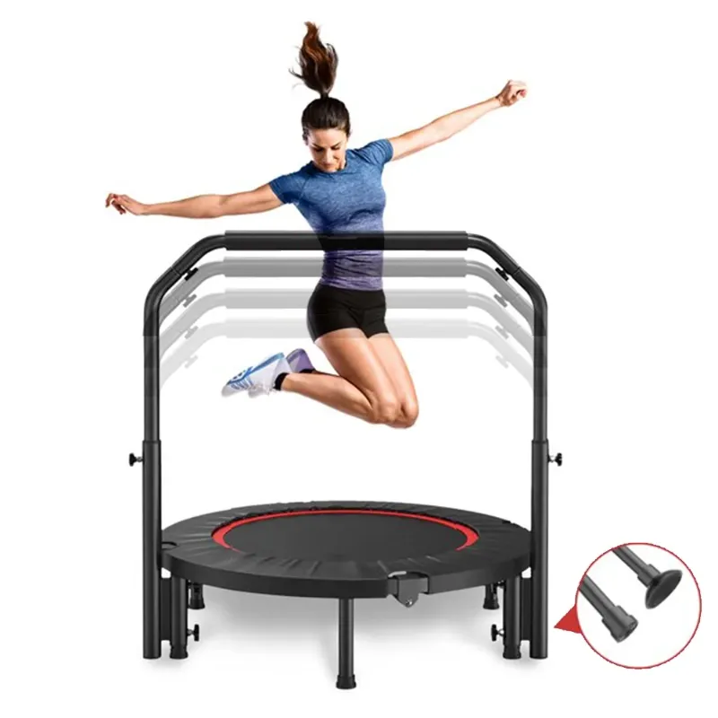 Photo 1 of **PARTS ONLY**
FAIZHI 40\" Foldable Mini Trampoline, Exercise Rebounder Mini Trampoline for Adults, Fitness Indoor Trampoline with Adjustable Handle Max Load 330lbs