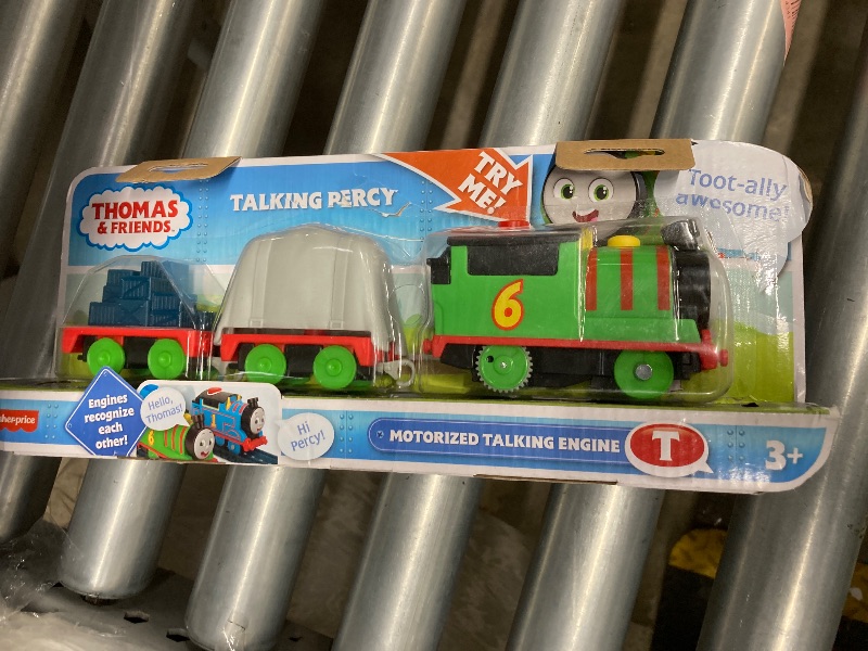 Photo 1 of ?Thomas & Friends Motorized Toy Train Talking Percy Battery-Powered Engine with Sounds & Phrases for Pretend Play Preschool Kids Ages 3+ Years