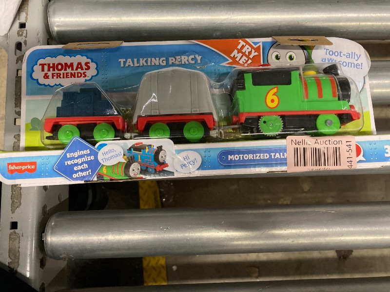 Photo 1 of ?Thomas & Friends Motorized Toy Train Talking Percy Battery-Powered Engine with Sounds & Phrases for Pretend Play Preschool Kids Ages 3+ Years