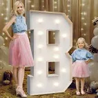 Photo 1 of 4ft marquee light up letters