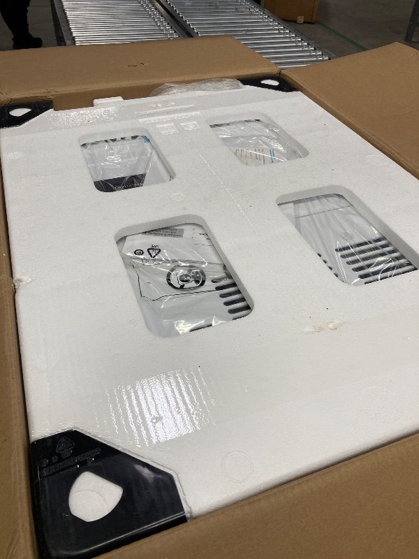 Photo 1 of GE Profile ClearView Inverter Window AirConditioner Unit, 12,200 BTU,115 Volt,U-Shaped Adjustable Depth,Energy Efficient Cooling up to 550 sq ft.,Ultra Quiet, SMART Home Capable,Includes Remote,White