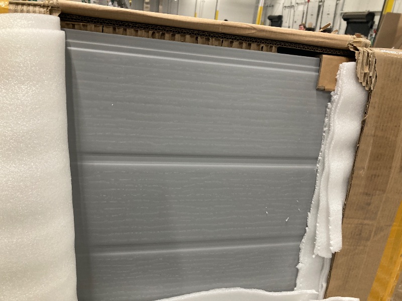 Photo 1 of ****MISSING PARTS****DWVO 41Cu.ft Horizontal Resin Storage Shed Without Shelf, All Weather 4.7x2.5 FT Outdoor Storage Shed with Hydraulic Struts, 3 Locks, Lockable to Floor for Garden Tools, Trash Cans, Gray