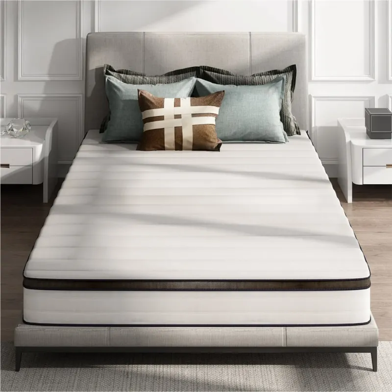 Photo 1 of 10" Memory Foam Mattress,Z-HOM Hybrid Mattresses in a Box Medium Firm Cool Comfort Pocket Spring Full Size