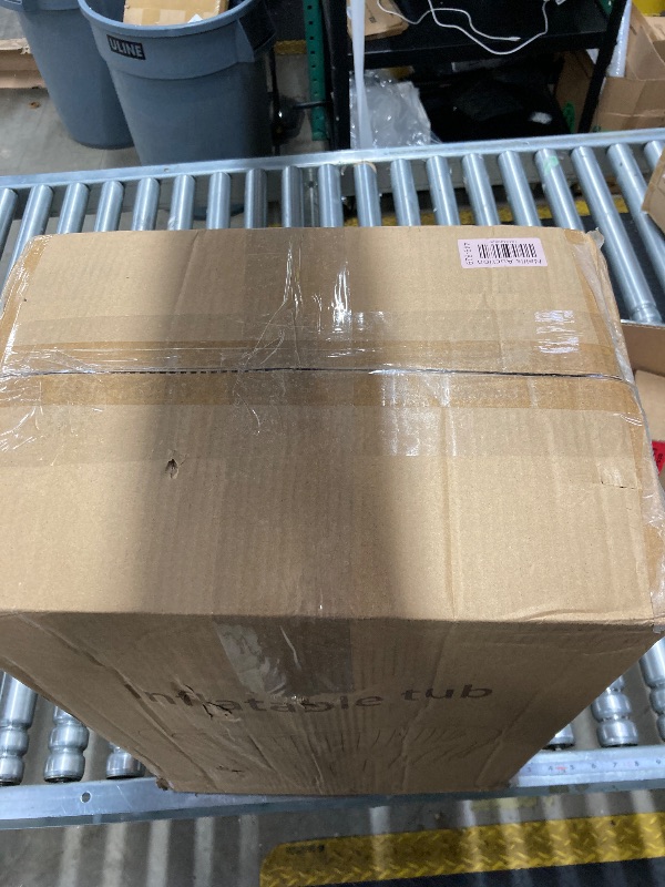 Photo 1 of **ONLY BOX 2 OF 2, MISSING 1 BOX***GianToucan 2-4 Person Inflatable Hot Tub, Portable Outdoor Spa with 146 Soothing Air Jets(73" x 28"), Portable Hot Tub with Cover and Heater Pump, Blue