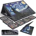 Photo 1 of 1000 Pieces Jigsaw Puzzle Board with 6 Drawers and Cover,30"x22" Felt Jigsaw Puzzle Table for Adults
