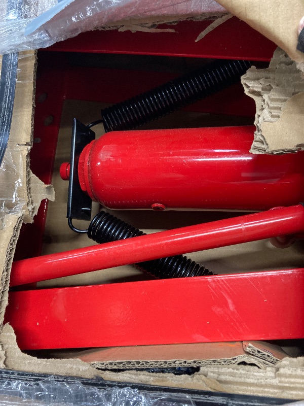 Photo 1 of 12 Ton Hydraulic Pipe Bender, Steel Exhaust Pipe Bender with 6 Precision Dies (1/2"-2"), Adjustable Rollers, 90°-180° Bending, Manual Tubing Bender for Steel, Copper, Metal Pipes (12 TON,Red)