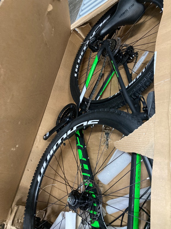 Photo 1 of ***MAYBE PARTS ONLY***
Schwinn High Timber ALX Mountain Bike for Adult Men Women, 29-Inch Wheels, 21-Speeds, Front Suspension, Aluminum Frame, Mechanical Disc Brakes, Black/Green