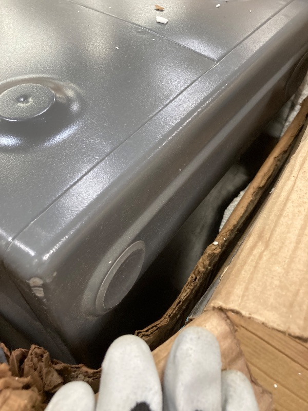 Photo 1 of SentrySafe Waterproof and Fireproof Alloy Steel Digital Safe Box for Home with Code Button Keypad, 1.23 Cubic Feet, 17.8 x 16.3 x 19.3 Inches (exterior), SFW123GDC