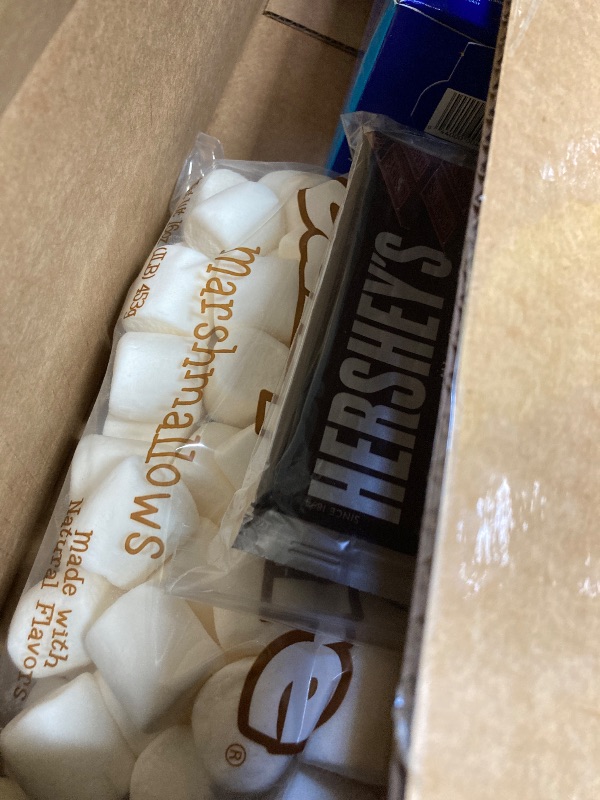 Photo 1 of 112 Piece S'mores Kit - Makes Up To 24 S'mores - Includes 30" Roasting Sticks, Chocolate, Graham Crackers, and Marshmallows - Perfect For Camping, Outdoor Fire Pits, Birthday Parties