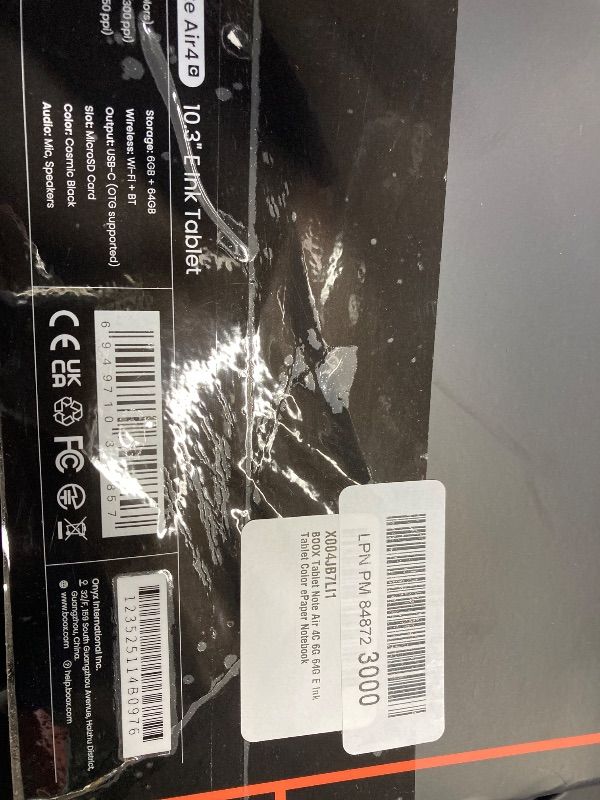 Photo 1 of BOOX Tablet Note Air 4C 6G 64G E Ink Tablet Color ePaper Notebook
