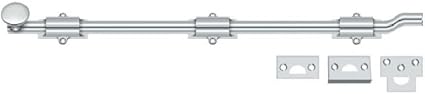 Photo 1 of 
Deltana Fpg1826 Surface Bolt With Off-set, Bright Chrome, 18"