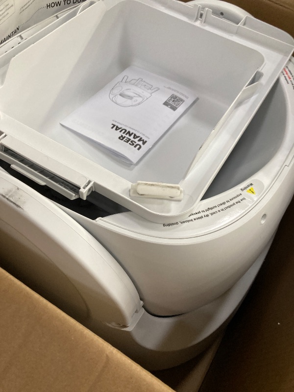 Photo 1 of ***MISSING PARTS**AutoScooper 11 Self Cleaning Cat Litter Box, Open Top Automatic Cat Litter Box with Safety Protection, Includes Mat And Trash Bags, White (Manufactured By PetPivot)