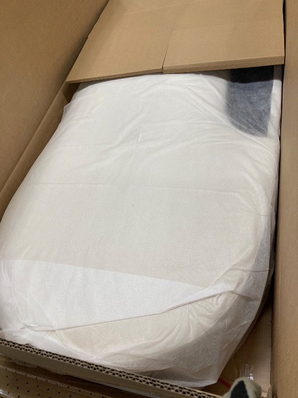 Photo 1 of ***ONLY RIGHT CUSHION AND ONE PILLOW/NO BACKS** 132 in. Armless 6-Seat Half-Moon Shaped Velvet Sectional Sofa in. Ivory