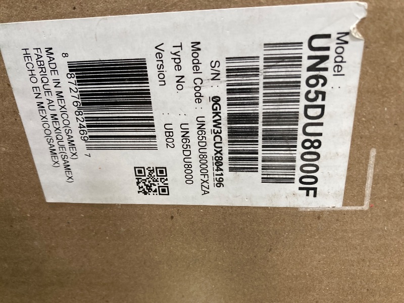 Photo 1 of SAMSUNG 65-Inch Class 4K Crystal UHD DU8000 Series HDR Smart TV w/Object Tracking Sound Lite, Motion Xcelerator, Ultra Slim Design, Gaming Hub, Alexa Built-in (UN65DU8000, 2024 Model)