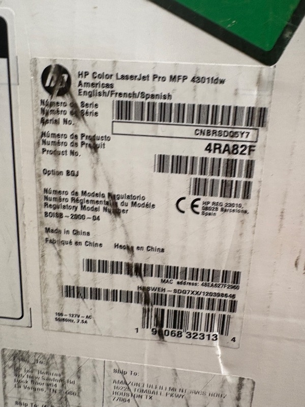 Photo 1 of HP Color LaserJet Pro MFP 4301fdw Wireless All-in-One Color Laser Printer, Scanner, Copier, Fax, Best-for-Office