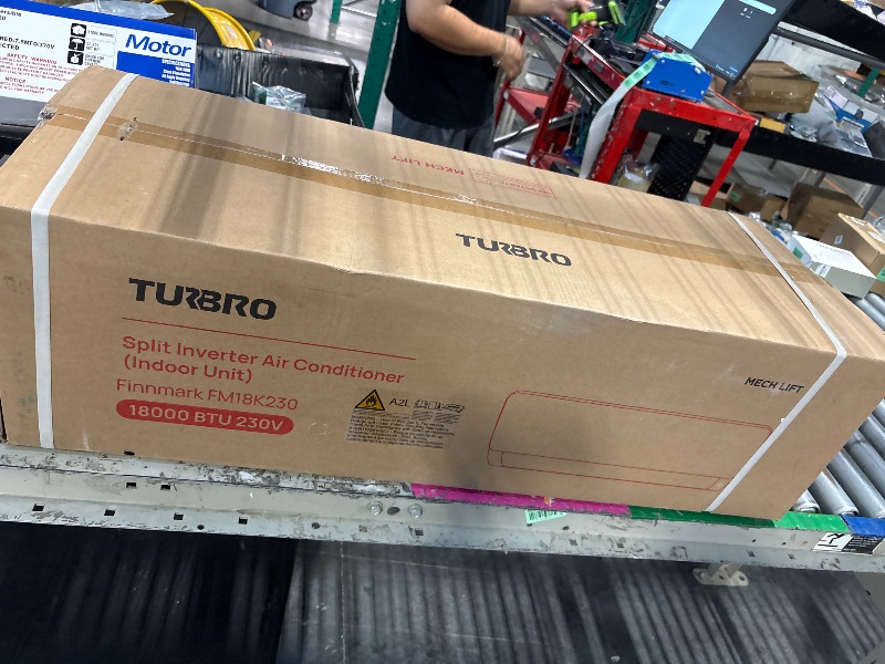 Photo 1 of **factory sealed as shown in photos**THIS IS ONLY THE PORTION THAT GOES ON THE WALL NOT THE OUTSIDE UNIT**
TURBRO 18,000 BTU Ductless Mini Split AC with Heat Pump, Inverter Compressor, 19 SEER2, 230V, R32 Refrigerant, Pre-charged Evaporator, WiFi-Enabled,