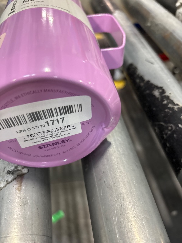 Photo 1 of **DENT AT BOTTOM OF CUP**\Stanley Stay-Hot Camp Mug 24 oz | Press Fit Drink Through Lid | Cup for Coffee, Tea and Drinks | Insulated Stainless Steel Coffee Mug | BPA-Free | Lilac Gloss