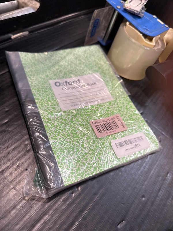 Photo 1 of ***green only***TOPS 63794 Composition Book w/Hard Cover, Legal/Wide, 9 3/4 x 7 1/2, White, 100 Sheets