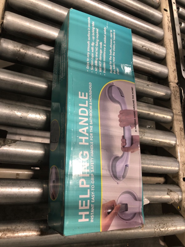 Photo 1 of 16 in 2 Pack Grab Bars for Bathtubs and Showers, Safety Grab Bar for Seniors Suction Shower Handles for Elderly Suction Cup Grab Bars for Shower Wall Heavy Duty Bathroom