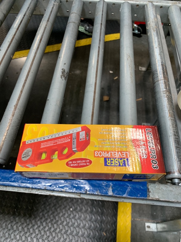 Photo 1 of Laser Level Line Tool, Multipurpose Laser Level Kit Standard Cross Line Laser leveler Beam Tool with Metric Rulers 8ft/2.5M for Picture Hanging cabinets Tile Walls by AikTryee.