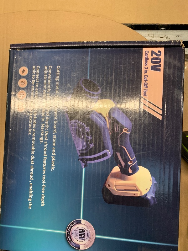 Photo 1 of Labfintom 3 Inch Cut Off Tool for de-walt 20V Battery, Tile Cutter 19500RPM, 3 Saw 3” Blades for Metal, Wood, Tile and Plastic, Removable Dust Cover, Tools Only