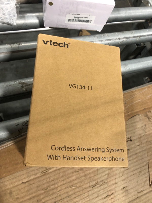 Photo 1 of [New] VTech VG134-11 DECT 6.0 Cordless Home Phone with Bluetooth Connection, Digital Answering Machine, Backlit Display,Full Duplex Speakerphone, Caller ID/Call Waiting,1000 ft Range (Black)