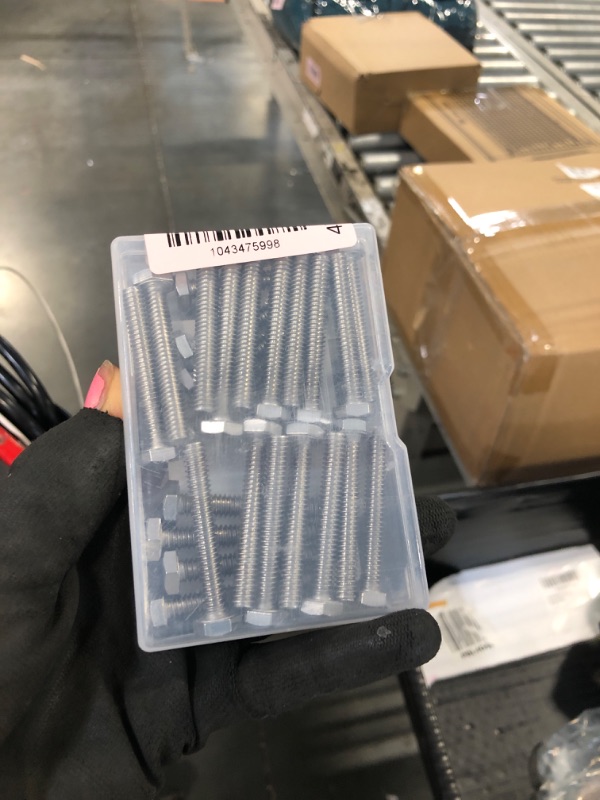 Photo 1 of 1/4-20 x 1-3/4" Hex Head Cap Screws Hexagon Bolts, External Hex Drive, Stainless Steel 304, UNC Coarse Thread Fully Threaded, 25 PCS