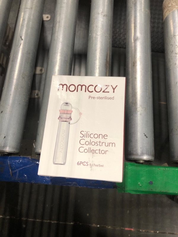 Photo 1 of Momcozy Colostrum Collector Reusable Breast Milk Collector with Storage Case and Cotton Wipe, Portable Colostrum Container BPA Free, Multi-Use Collector 5ml-6pcs