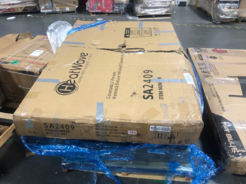 Photo 1 of ** BROKEN AND LOOSE GLASS!! UHAL OR PICK UP TRUCK REQUIRED**
HEATWAVE Radiant Saunas 2-Person Hemlock Infrared Sauna with 6 Carbon Heaters, Chromotherapy Lighting, Oxygen Ionizer