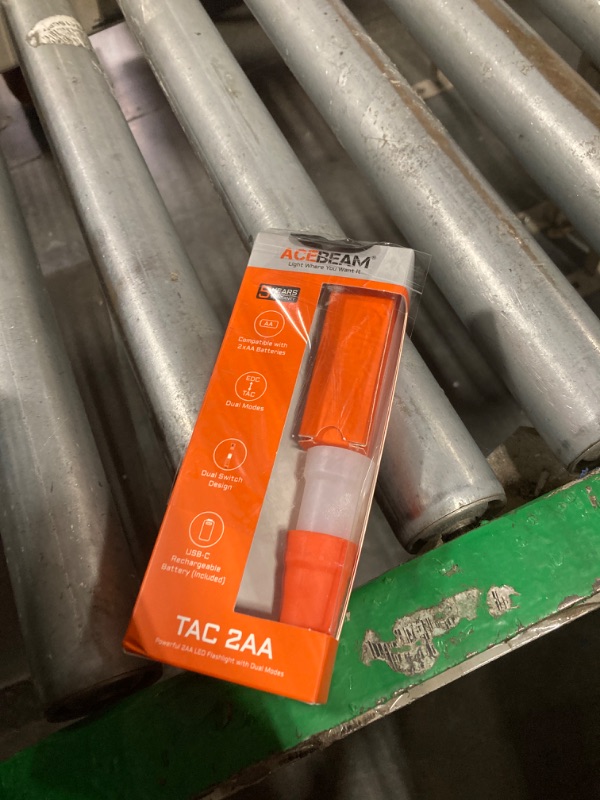 Photo 1 of ACEBEAM TAC 2AA EDC Tactical Dual Modes Flashlight Rechargeable, 1400 High Lumens Flashlight, Dual Switch Pocket LED Flashlight, Super Bright Small Flash Light for Emergency, Camping, Home(SFT-25R HI)