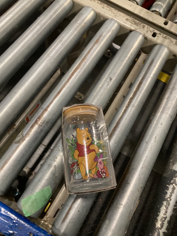 Photo 1 of ***Missing Straw***
Silver Buffalo Disney Winnie the Pooh and Piglet Garden Glass Jar Tumbler with Bamboo Lid and Glass Straw, 16 Ounces