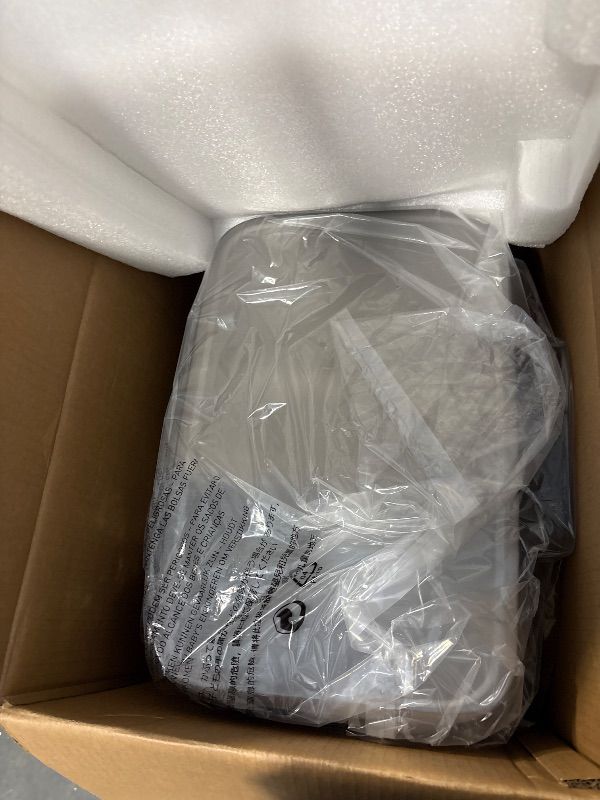 Photo 1 of **dented**EKO Madison Brushed Stainless 50 Liter/13.2 Gallon Step Trash Can with Inner Liner - Fingerprint Resistant Finish