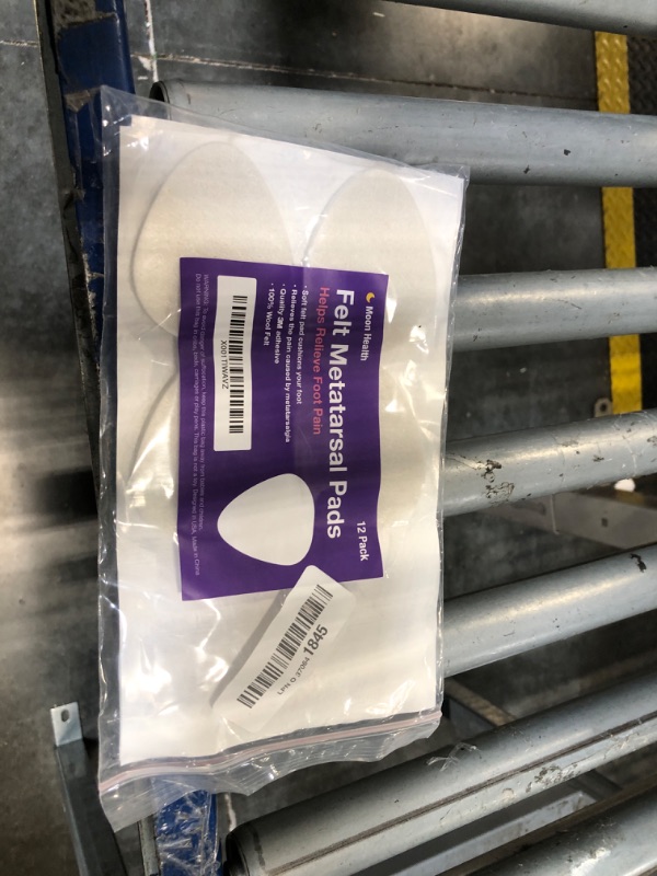 Photo 1 of 12-Pack Metatarsal Foot Pads for Pain Relief - 1/4” Thick, Ball of Foot Cushions for Women and Men, Forefoot and Sole Support, Metatarsalgia Mortons Neuroma. Metatarsal Pads Ball of Foot Cushions.